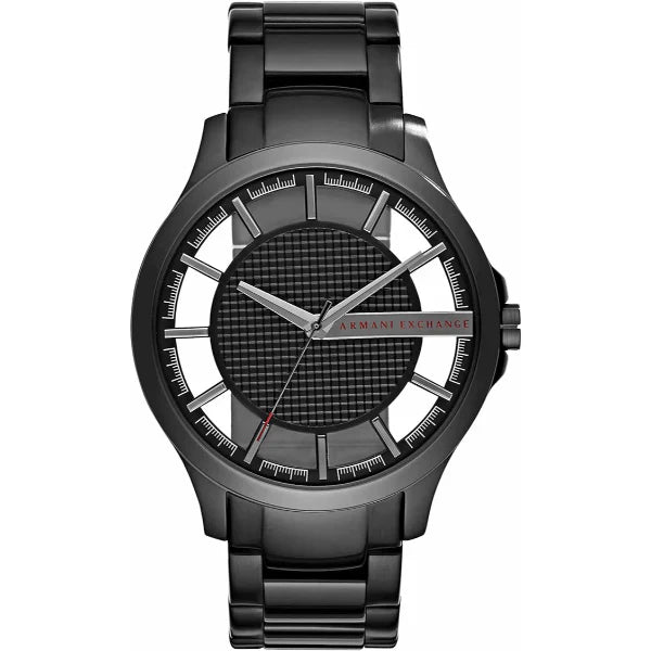 Armani Exchange Black Stainless Steel Black Dial Quartz Watch for Gents - AX2189