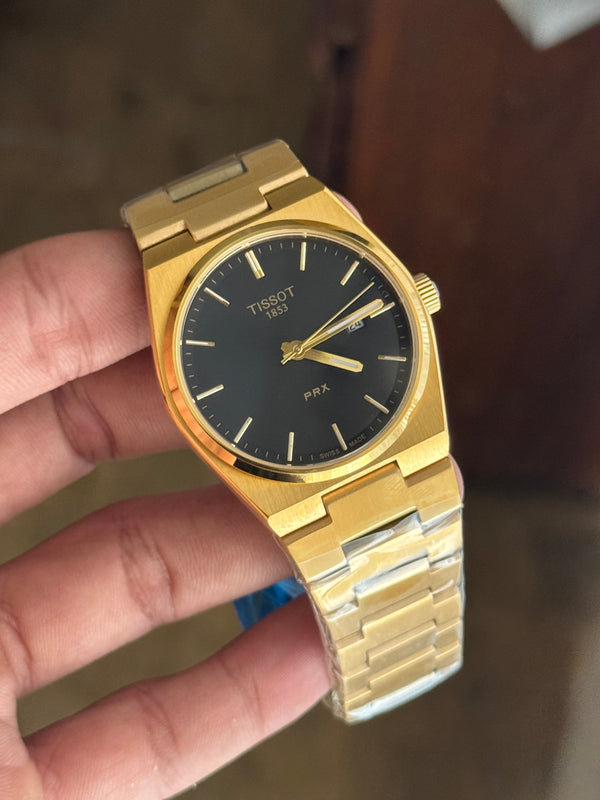 Tissot prx all gold black