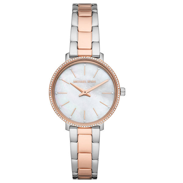 Michael Kors Pyper Two-tone Stainless Steel Mother Of Pearl Dial Quartz Watch for Ladies - MK1066