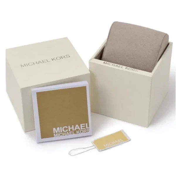 Michael Kors Women’s Quartz Stainless Steel Rose Gold Dial 37mm Watch ...