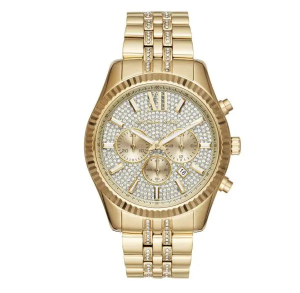 Michael Kors Women’s Quartz Stainless Steel Blue Dial 39mm Watch MK341 ...