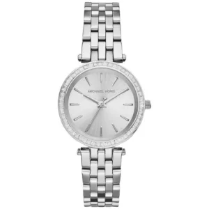 Michael Kors Silver Stainless Steel Silver Dial Quartz Watch for Ladies - MK3429