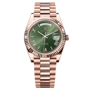 Pagani Design Rose Stainless Steel Green Dial Automatic Watch for Gents - PD1783