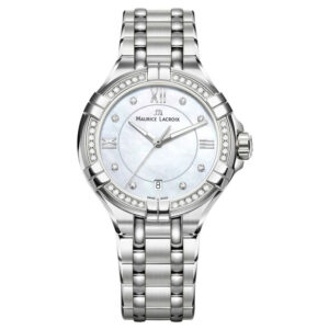 Maurice Lacroix Women’s Quartz Swiss Made Silver Stainless Steel Mother Of Pearl Dial 30mm Watch A11006-SD502-170-1