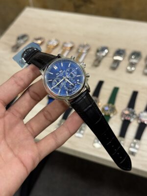 Patek Century | Auto | Index Royal blue  Dial | Black leather strap