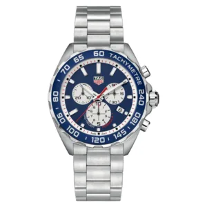 Tag Heuer Formula 1 Silver Stainless Steel Blue Dial Chronograph Quartz Watch for Gents - CAZ1018BA0842