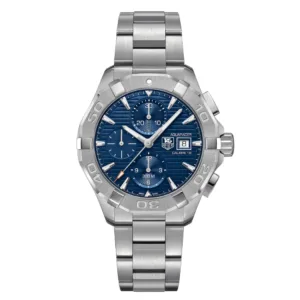 Tag Heuer Aquaracer Calibre 16 Silver Stainless Steel Blue Dial Automatic Watch for Gents - CAY2112BA0927