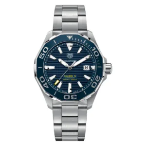Tag Heuer Aquaracer Silver Stainless Steel Blue Dial Automatic Watch for Gents - WAY201BBA0927