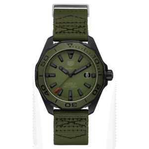 Tag Heuer Calibre 5 Green Nato Strap Green Dial Automatic Watch for Gents - WAY208EFC8222